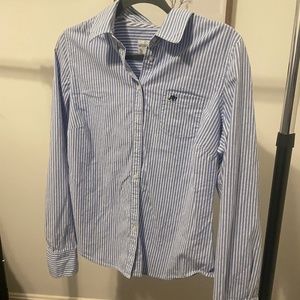 Aeropostale Blue & White Button Down